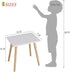 AWASEN Side Table, Small End Accent Table for Living Room Bedroom Office Small Spaces, Modern White Side Table