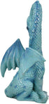 Ebros 5.5" Tall Valentine Cupid Love Blue Dragon Figurine - Romantic Male Dragon Collectible for Dungeons and Dragons