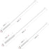 GFDesign Drinking Straw Cleaning Brushes Set Pipe Tube Cleaner Nylon Bristles Stainless Steel Handle 8" 10" 12" Extra Long 10mm 12mm Extra Wide Diameter - Set of 15