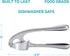 HiramWare Garlic Press, Premium Rust Proof Kitchen Garlic Mincer Crusher Squeezer with Ergonomic handle, Ginger Crusher