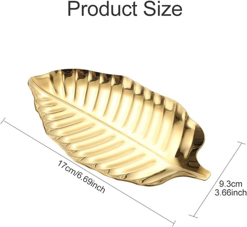 Gold Spoon Rest for Kitchen Counter, Stainless Steel Leaf Spoon Holder, Spoon Rest for Stove Top,Coffee Spoon Rest Utensil Rest Dessert Jewelry Storage Rack(COLOR:gold)