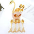 6PCS Coffee Spoons Set, Dessert Spoons with Swan Base Holder, Stainless Steel Small Spoons for Ice Cream