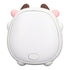 Electric Mini Night Light Heater, USB Rechargeable Fast Heating Cartoon Cow (White)