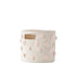 PEHR Pom Pom Basket, Pint (Blush) | 100% Cotton Canvas Storage for Nursery, Playroom & Home