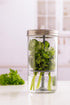 Set 3 1L Kilner Herb Keeper | Keep Herbs Fresh for Up to Weeks | Wide Mouth Jar with Stainless Steel Lid & Silicone