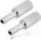 JoyTube Stainless Steel Aeration Stone, 0.5 Micron Diffusion Stone with 1/4" Hose Barb, Pack of 2