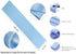 MDS 10 PCS Satin Table Runners, 12 x 108 Inch Charmeuse Sateen Silk for Wedding Reception, Baby Blue