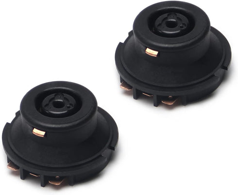 Fielect 2pcs Electric Kettle Base Coupler Connector, Black Temperature Control Tip Top Base Socket 220V