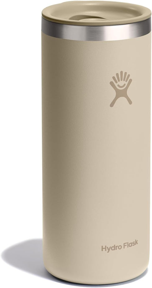 20 Oz Hydro Flask Travel Coffee Cup Insulated Stainless Steel, Non-Spill, Leak Proof To-Go Tumbler Oat Tan