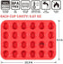CAKETIME Silicone Muffin Pan Mini 24 Cups - Nonstick Food Grade Baking Pan