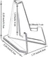 Pack of 5 Mini Clear Acrylic Easel Stands for Pictures, Party Accessories - Durable Design for Home, Office, Shop,