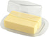 Large Butter Dish with Lid, Butter Keeper, Plastic Butter Holder Tray Container,