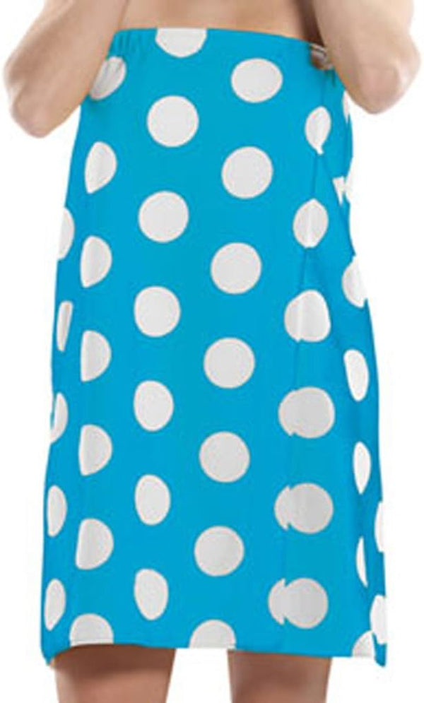 Women Bath Wrap Towel Cotton Cover Up - One Size, Aqua