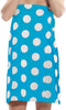 Women Bath Wrap Towel Cotton Cover Up - One Size, Aqua