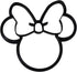 THEMED MAGICAL MOUSE COOKIE CUTTER, BOW HEAD FACE CARTOON CHARACTER, MADE IN USA PR530S