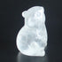 Hand Carved Mixed Gemstone Crystal Mouse Figurine, 1.5'' Rat Mice Animal Carving Statue for Office Home Decor (White