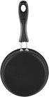 12cm Mini Round Frying Pan for Frying Eggs, Iron Coating Kitchen Cookware, Household Small Kitchen Cooker, Black