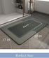 MontVoo Dark Grey Bath Mat 17"x27", Non-Slip Super Absorbent Quick Dry Bathroom Rug for Floor and Bathtub