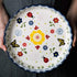 Ceramic Pie Pan, 10 Inch Round Bakeware for Oven (Butterfly Design)