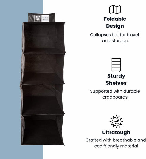 4 Closets Closets Homiegear Wall Hanging Organizer, Storage Case Racks - Organization Storage System for Caps, Wallet