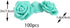 100pcs DIY Real Touch 3D Artificial Foam Rose Head - Without Stem for Wedding Party Home Decoration (Tiffany)