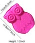 Mini Size Cute Owl Shape Silicone Cake Pan, Owl Mousse Cake Bread Pizza Baking Mold Jelly Silicone Mold Kitchen Bakeware Tools (7.3x6.3x1.2 Inch) by Fewo