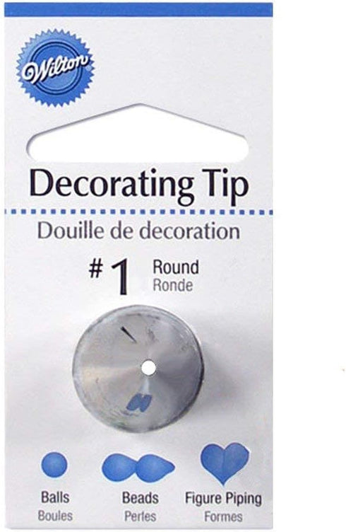 Wilton Round Cake Decorating Tip Pkg #1