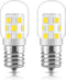 LED Microwave Light Bulb Under Hood 40W Equivalent, 125V E17 Base for Whirlpool, 2 Packs