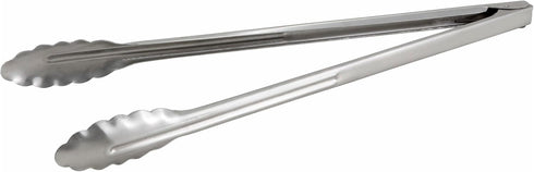 Winco 16-Inch Heavyweight Stainless Steel Coiled Spring Utility Tong