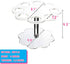Ice Cream Cone Holder Stand with 8 Holes Capacity, Clear Acrylic Waffle Cone Holder