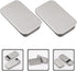Hemoton 20pcs Rectangular Slide Top Tinplate Box, Sliding Cover Push-Pull Tin Box for Candies Jewelry Crafts Lip Balm