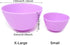Honbay 4PCS Silicone Mixing Bowls, Prep and Serve Bowls for Mixing Facial Mask or Holding Ingredients (13×7.5CM)