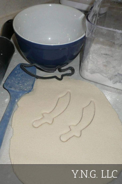 SWORD OUTLINE SHAPE PIRATE SAMURAI COOKIE CUTTER MADE IN USA