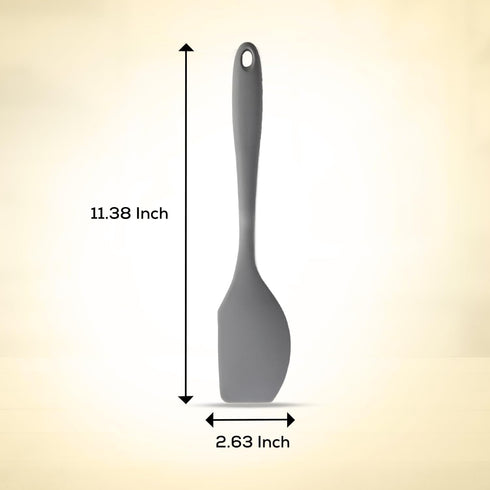 Mrs. Anderson’s Baking Silicone Scraper Spatula, Flexible, Non-Stick, Heat Safe, Grey by Mrs. Anderson's Baking