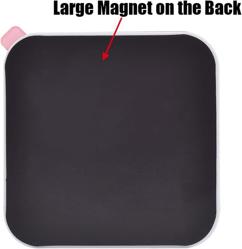 Kichwit Dishwasher Magnet Clean Dirty, Non-Scratch Strong Magnetic Backing, 3.5 Inch, Black