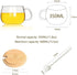 TREEWOO GOOD MORNING Clear Mug For Coffee Dessert Milk Tea Yogurt Round Glass Cup Handgrip Drinkware With Bamboo Lid
