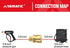 YAMATIC Pressure Washer Adapter Couplers, 3/8'' Quick Connect Socket to 3/8'' Male NPT Fitting, Quick Connector for 3/8'' Pressure Washer Hose and Gun,5000 PSI (2 PCS)
