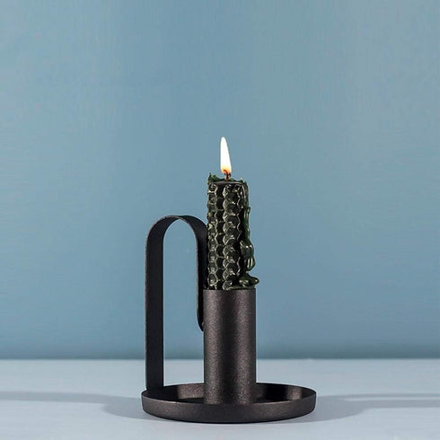 Taper Candle Holders Set of 2, Anti Rust Retro Iron Candelabra Stand for Candlelight Dinner Party Home Decoration