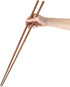 Cooking Chopsticks, Extra Long 16.5", Wooden Kitchen Chopstick, Reusable for Noodles, Frying, Hotpot
