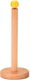 Cambiar Paper Towel Holder, Wooden Kitchen Roll Stand (Yellow Ball)