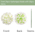 Auihiay 26 Pieces Artificial Flowers Hydrangea Silk Heads with Stems for Home Wedding Party Decorations (Ivory)