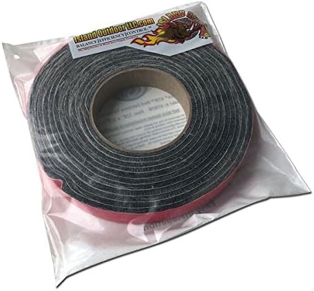 XTR 1,000F Extreme Temp Resistance BBQ Gasket for Big Green Egg, Kamado BBQ Grill Smoker - Self Adhesive