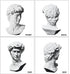 6 Inch fazhongfa Greek Statue of David Bust Resin Sculpture for Roman Bookshelf Tabletop Office Home Decor Roman