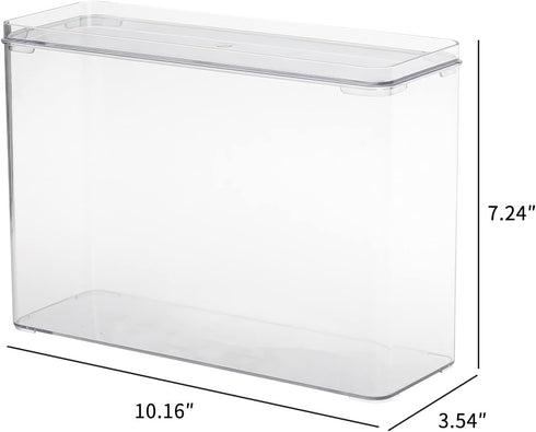 FABROK Clear Plastic iPhone Case Organizer, Storage Holder Box with Lid for Cell Phone Basic Cases, Multifunctional for