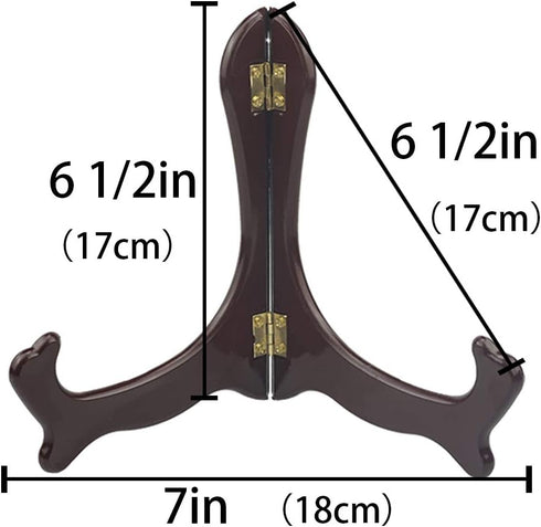Artliving 7 inch wood-like Easels Plate Stand Holder Display Stands -Set of 4