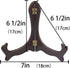 Artliving 7 inch wood-like Easels Plate Stand Holder Display Stands -Set of 4