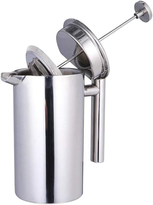 Stainless Steel French Press Coffee Maker, 800ml Easy Clean Tea Pot with Filter - axGear