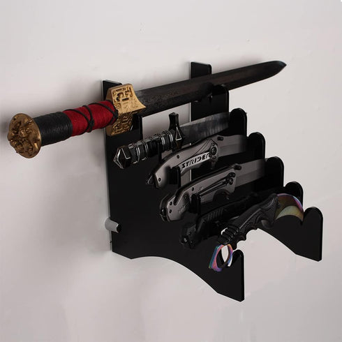 Knife Rack Wall Mount Knife Rack Knife Rack Display Stand Display Stand Storage Acrylic Knife Rack Display by HHUXIUE