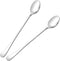2 PCS Long Coffee Spoons, Stainless Steel Long Handle Ice Tea Spoons for Cold Drinks, Ice Cream, Coffee, Dessert Shakes