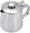 Milk Frothing Pitcher, Stainless Steel Coffee Cup with Lid for Home Office Kitchen Coffee Shop Latte Art, Silver